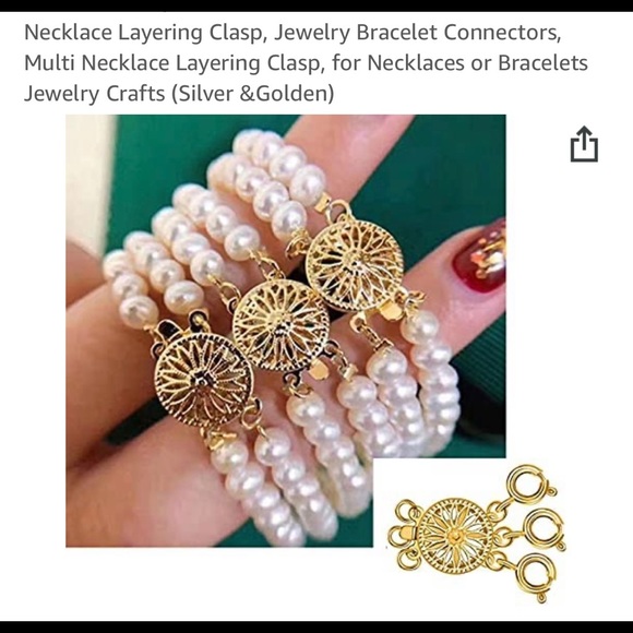 Brand new gold plated clasp extension for bracelets and necklaces - Picture 3 of 3